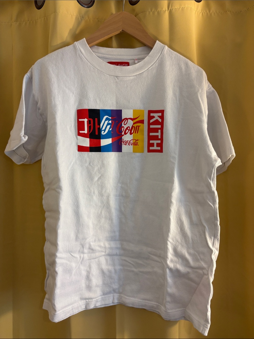 Kith White Short Sleeve Tee with Multicolor Coca-Cola Graphic